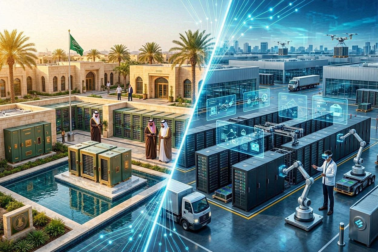 Create image of Saudi Sovereign Cloud vs Hyperscale Automation Shift