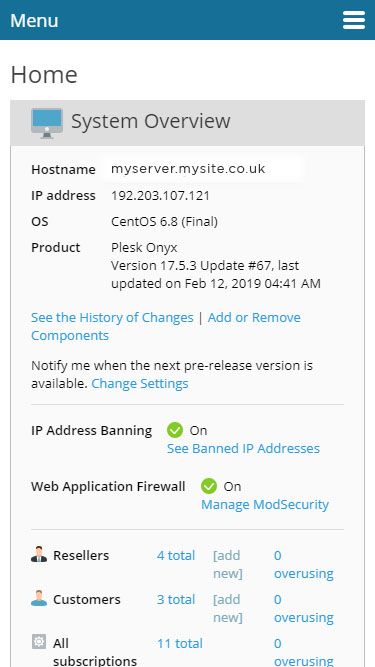 Plesk Control Panel Windows Hosting